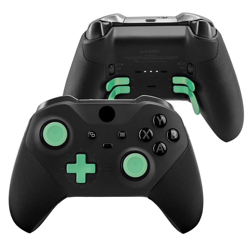 VANPARK Accessories for Xbox One Elite Series 2 Controller(Model 1797), Metal Thumbsticks Paddles Joysticks Replacement Parts Kits Compatible with Xbox Elite Wireless Controller Series 2 Core(Green) - Image 4
